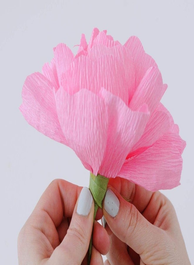 3A Featuretail Premium Crepe Paper Rolls - 8ft Length/20in Width (6pcs, Color: Baby Pink) - Image 2